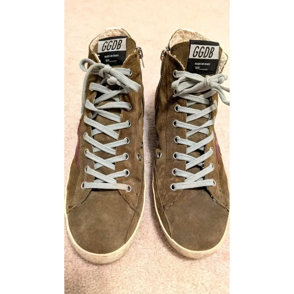 Golden Goose "Francy" Suede Hi Top Sneaker - Picture 2 of 10